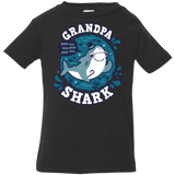 T-Shirts Black / 6 Months Shark Family trazo - Grandpa Infant Premium T-Shirt