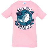 T-Shirts Pink / 6 Months Shark Family trazo - Grandpa Infant Premium T-Shirt