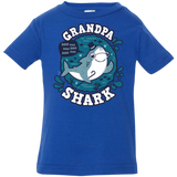 T-Shirts Royal / 6 Months Shark Family trazo - Grandpa Infant Premium T-Shirt