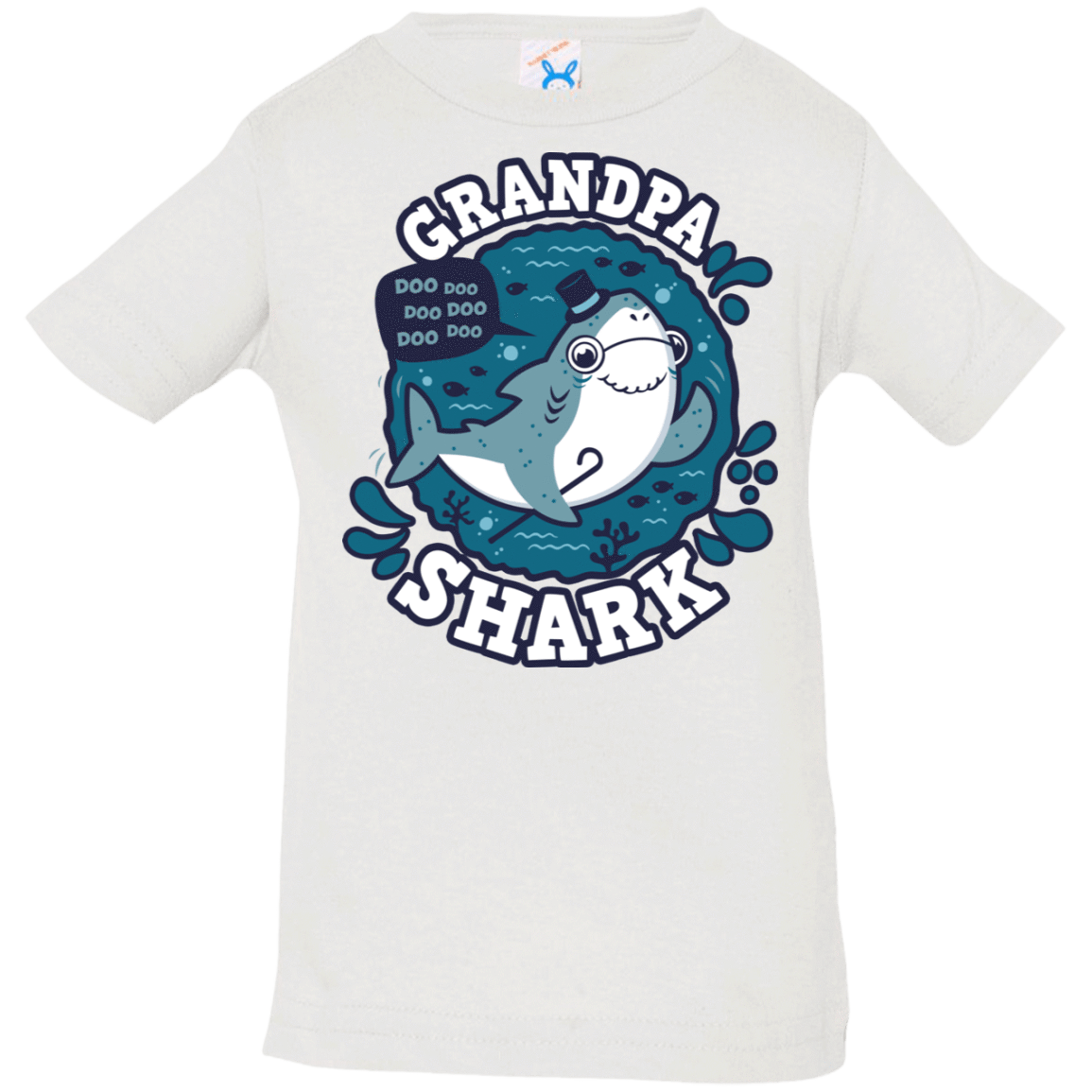 T-Shirts White / 6 Months Shark Family trazo - Grandpa Infant Premium T-Shirt