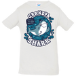 T-Shirts White / 6 Months Shark Family trazo - Grandpa Infant Premium T-Shirt