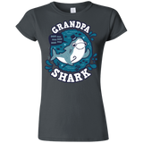 T-Shirts Charcoal / S Shark Family trazo - Grandpa Junior Slimmer-Fit T-Shirt