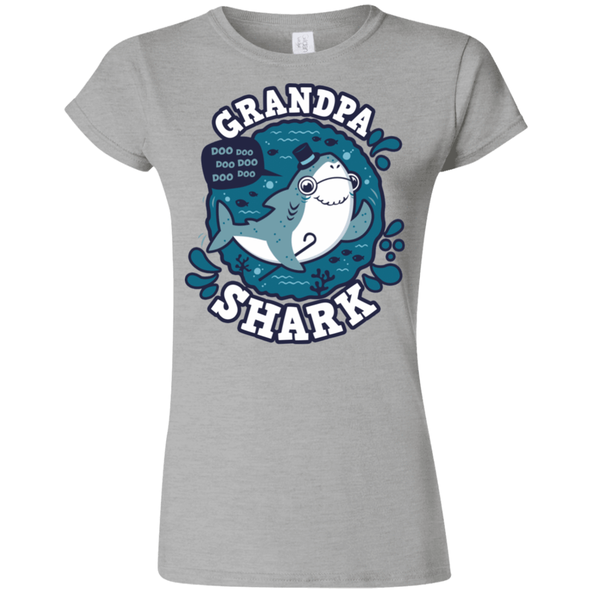 T-Shirts Sport Grey / S Shark Family trazo - Grandpa Junior Slimmer-Fit T-Shirt