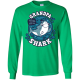 T-Shirts Irish Green / S Shark Family trazo - Grandpa Men's Long Sleeve T-Shirt