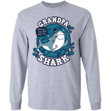 T-Shirts Sport Grey / S Shark Family trazo - Grandpa Men's Long Sleeve T-Shirt