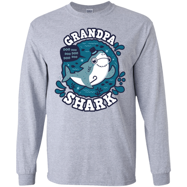 T-Shirts Sport Grey / S Shark Family trazo - Grandpa Men's Long Sleeve T-Shirt