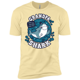 T-Shirts Banana Cream / X-Small Shark Family trazo - Grandpa Men's Premium T-Shirt