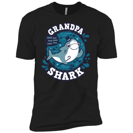 T-Shirts Black / X-Small Shark Family trazo - Grandpa Men's Premium T-Shirt