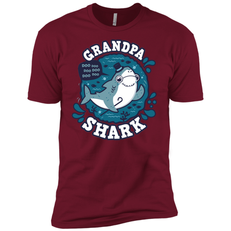T-Shirts Cardinal / X-Small Shark Family trazo - Grandpa Men's Premium T-Shirt