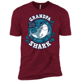 T-Shirts Cardinal / X-Small Shark Family trazo - Grandpa Men's Premium T-Shirt