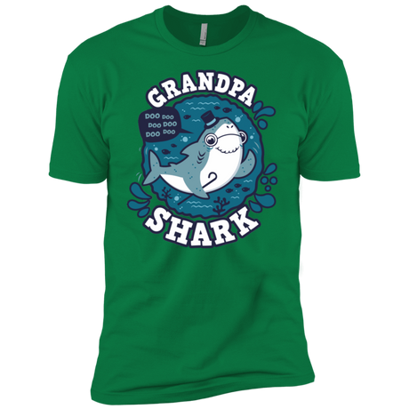 T-Shirts Kelly Green / X-Small Shark Family trazo - Grandpa Men's Premium T-Shirt