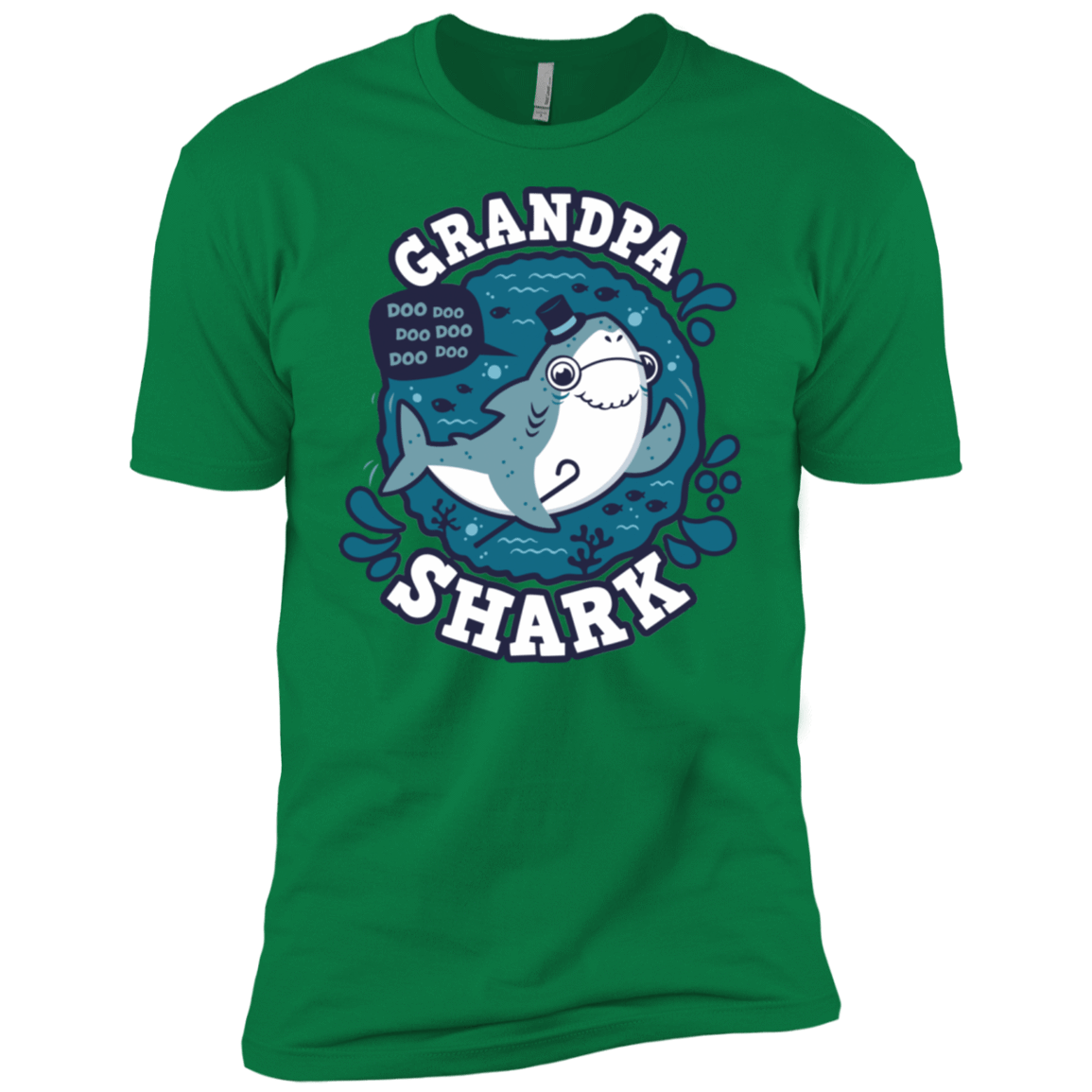 T-Shirts Kelly Green / X-Small Shark Family trazo - Grandpa Men's Premium T-Shirt