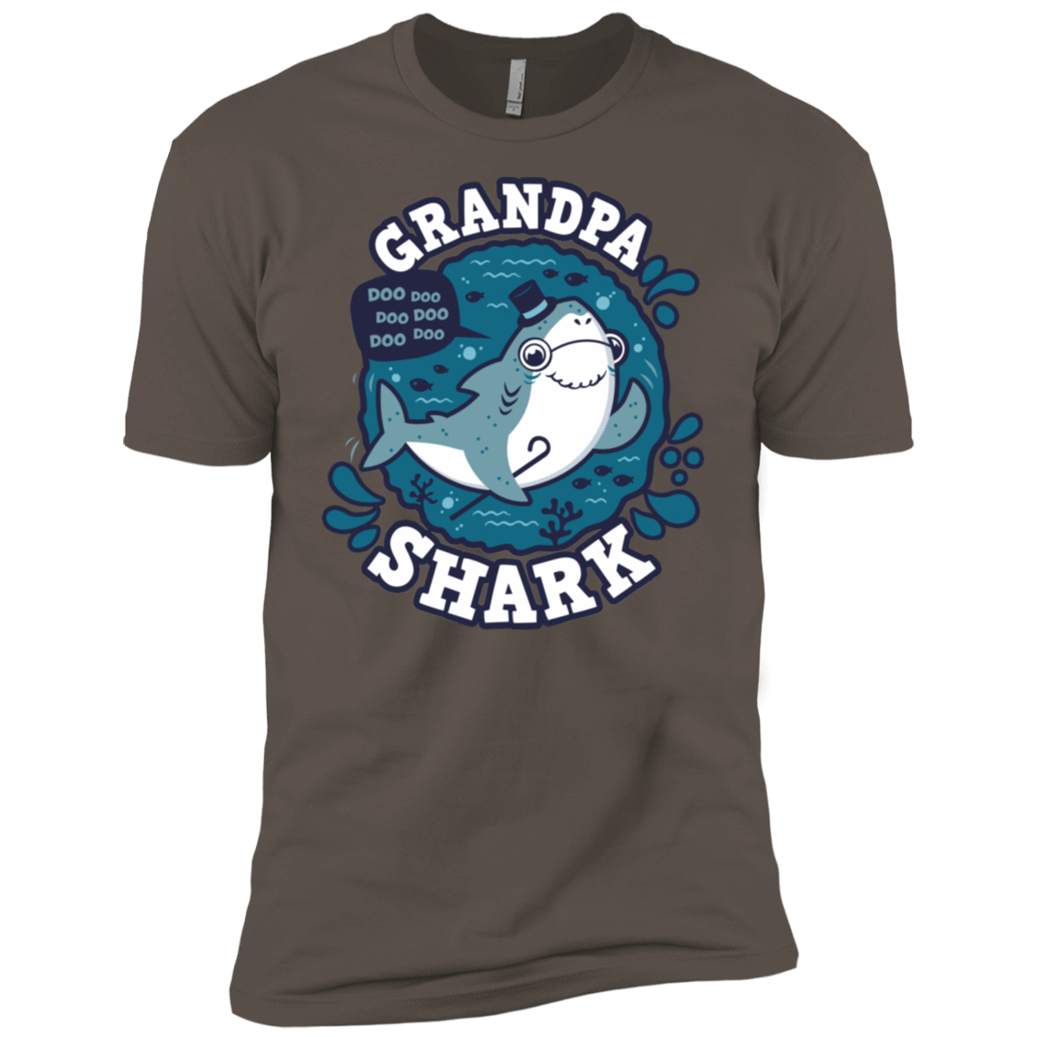 T-Shirts Warm Grey / X-Small Shark Family trazo - Grandpa Men's Premium T-Shirt