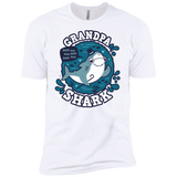 T-Shirts White / X-Small Shark Family trazo - Grandpa Men's Premium T-Shirt