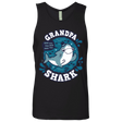 T-Shirts Black / S Shark Family trazo - Grandpa Men's Premium Tank Top