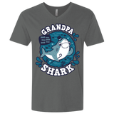 T-Shirts Heavy Metal / X-Small Shark Family trazo - Grandpa Men's Premium V-Neck