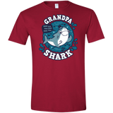 T-Shirts Cardinal Red / S Shark Family trazo - Grandpa Men's Semi-Fitted Softstyle