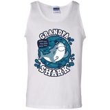 T-Shirts White / S Shark Family trazo - Grandpa Men's Tank Top