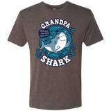 T-Shirts Macchiato / S Shark Family trazo - Grandpa Men's Triblend T-Shirt