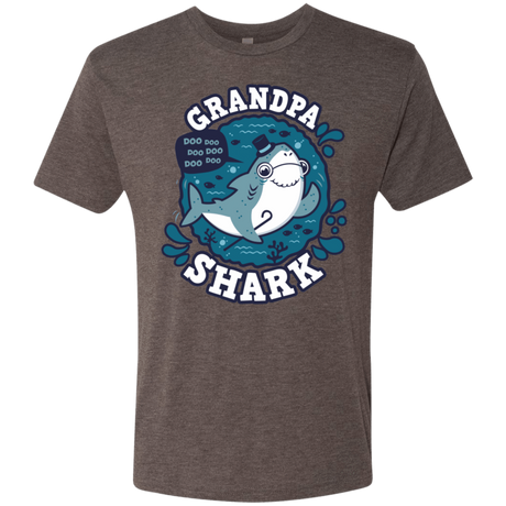 T-Shirts Macchiato / S Shark Family trazo - Grandpa Men's Triblend T-Shirt