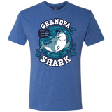 T-Shirts Vintage Royal / S Shark Family trazo - Grandpa Men's Triblend T-Shirt