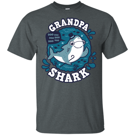 T-Shirts Dark Heather / S Shark Family trazo - Grandpa T-Shirt