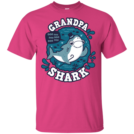 T-Shirts Heliconia / S Shark Family trazo - Grandpa T-Shirt