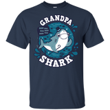 T-Shirts Navy / S Shark Family trazo - Grandpa T-Shirt
