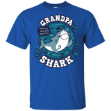 T-Shirts Royal / S Shark Family trazo - Grandpa T-Shirt