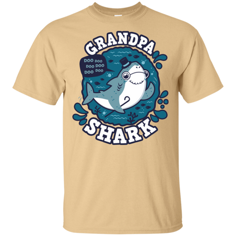 T-Shirts Vegas Gold / S Shark Family trazo - Grandpa T-Shirt