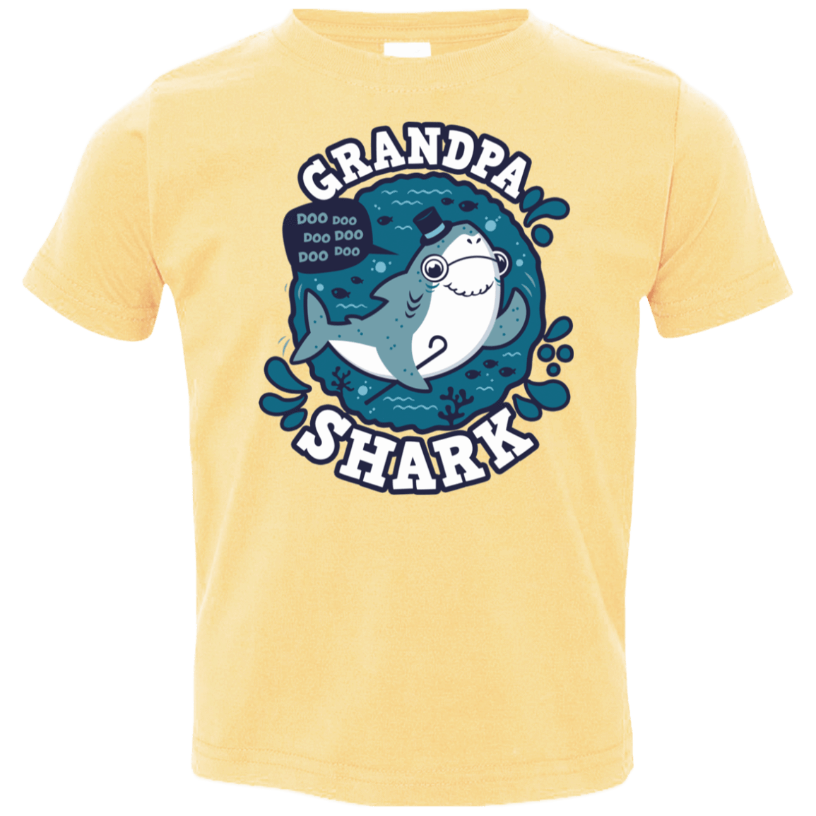T-Shirts Butter / 2T Shark Family trazo - Grandpa Toddler Premium T-Shirt