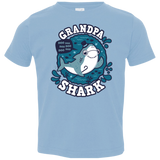 T-Shirts Light Blue / 2T Shark Family trazo - Grandpa Toddler Premium T-Shirt