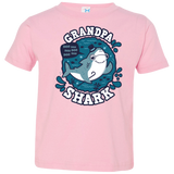 T-Shirts Pink / 2T Shark Family trazo - Grandpa Toddler Premium T-Shirt