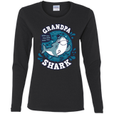 T-Shirts Black / S Shark Family trazo - Grandpa Women's Long Sleeve T-Shirt