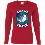 T-Shirts Red / S Shark Family trazo - Grandpa Women's Long Sleeve T-Shirt