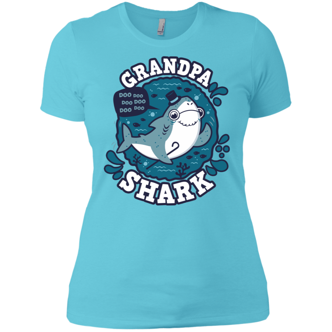 T-Shirts Cancun / X-Small Shark Family trazo - Grandpa Women's Premium T-Shirt