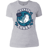 T-Shirts Heather Grey / X-Small Shark Family trazo - Grandpa Women's Premium T-Shirt