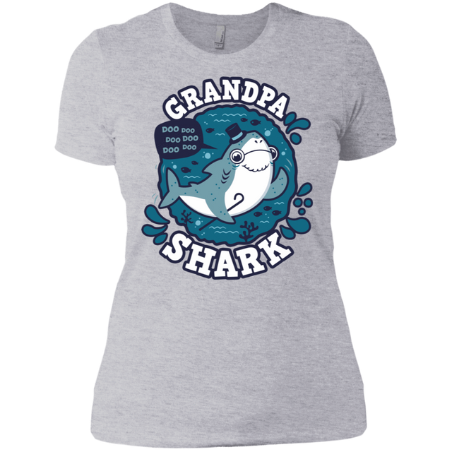 T-Shirts Heather Grey / X-Small Shark Family trazo - Grandpa Women's Premium T-Shirt