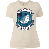 T-Shirts Ivory/ / X-Small Shark Family trazo - Grandpa Women's Premium T-Shirt