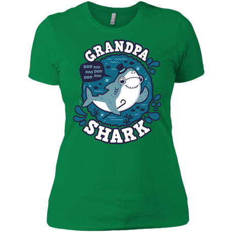 T-Shirts Kelly Green / X-Small Shark Family trazo - Grandpa Women's Premium T-Shirt