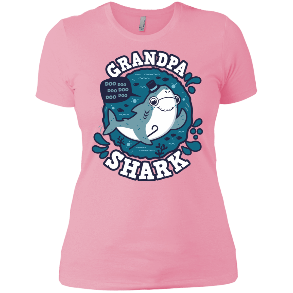 T-Shirts Light Pink / X-Small Shark Family trazo - Grandpa Women's Premium T-Shirt