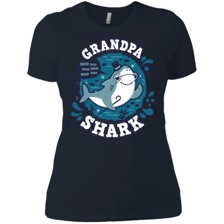 T-Shirts Midnight Navy / X-Small Shark Family trazo - Grandpa Women's Premium T-Shirt