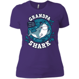 T-Shirts Purple Rush/ / X-Small Shark Family trazo - Grandpa Women's Premium T-Shirt