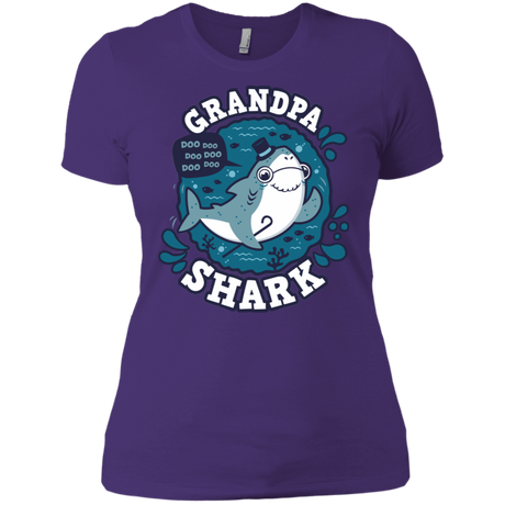 T-Shirts Purple Rush/ / X-Small Shark Family trazo - Grandpa Women's Premium T-Shirt
