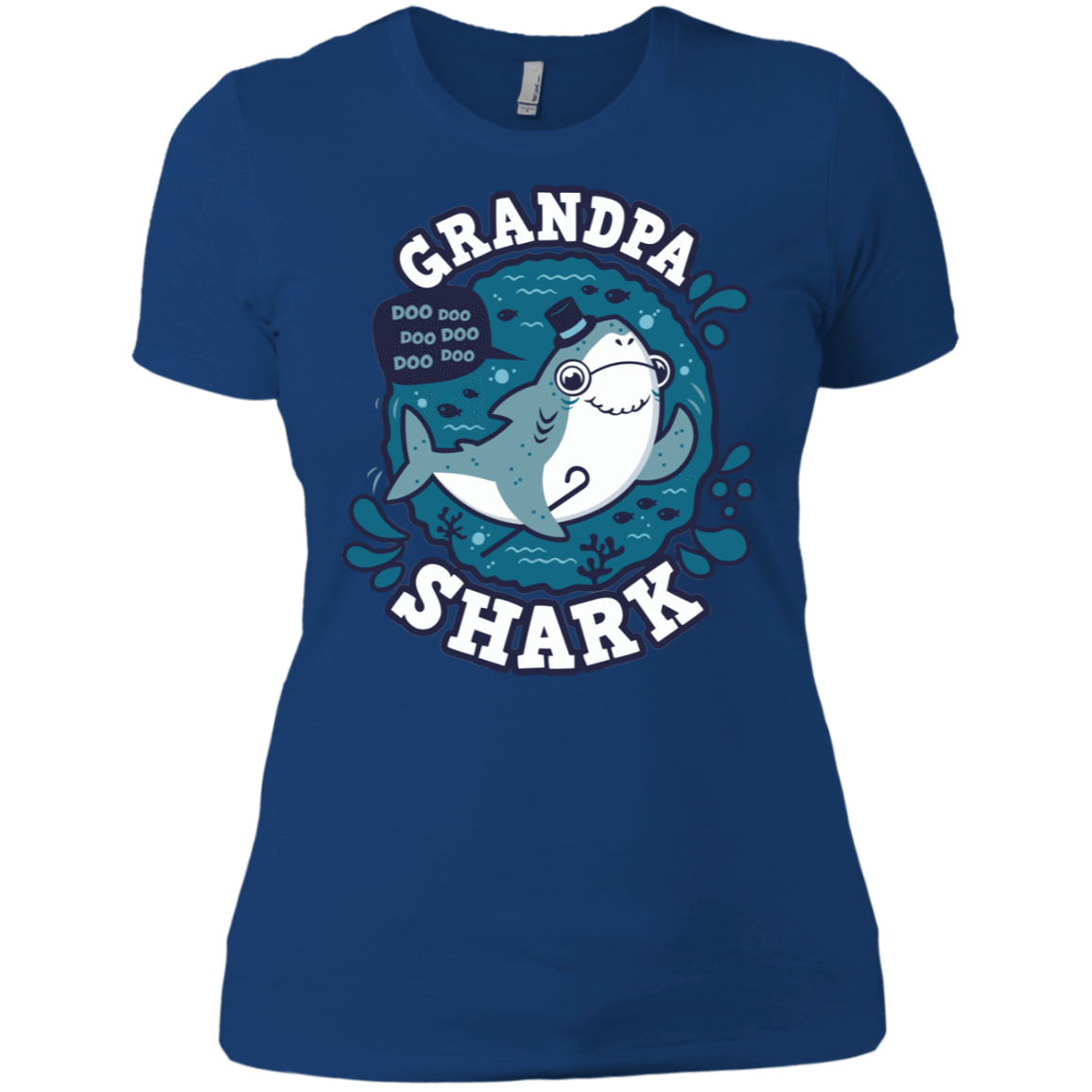 T-Shirts Royal / X-Small Shark Family trazo - Grandpa Women's Premium T-Shirt