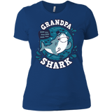 T-Shirts Royal / X-Small Shark Family trazo - Grandpa Women's Premium T-Shirt