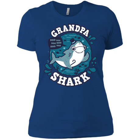 T-Shirts Royal / X-Small Shark Family trazo - Grandpa Women's Premium T-Shirt