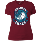 T-Shirts Scarlet / S Shark Family trazo - Grandpa Women's Premium T-Shirt