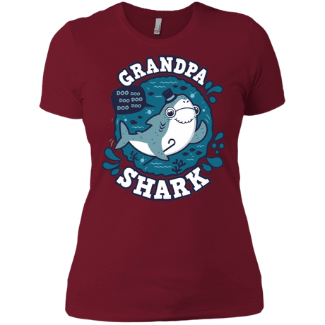 T-Shirts Scarlet / S Shark Family trazo - Grandpa Women's Premium T-Shirt