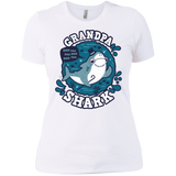 T-Shirts White / X-Small Shark Family trazo - Grandpa Women's Premium T-Shirt